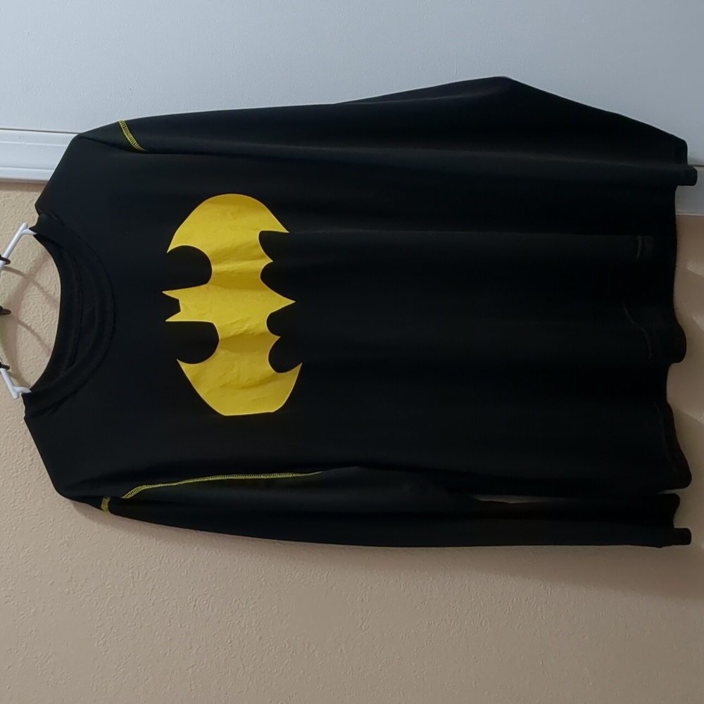 Batman 2XL Long Sleeve Polyester Pullover Shirt